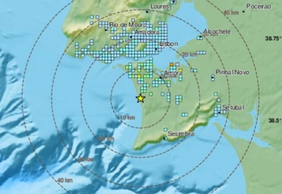 Terremoto de magnitude 4,7 atinge Portugal nesta segunda-feira (17)